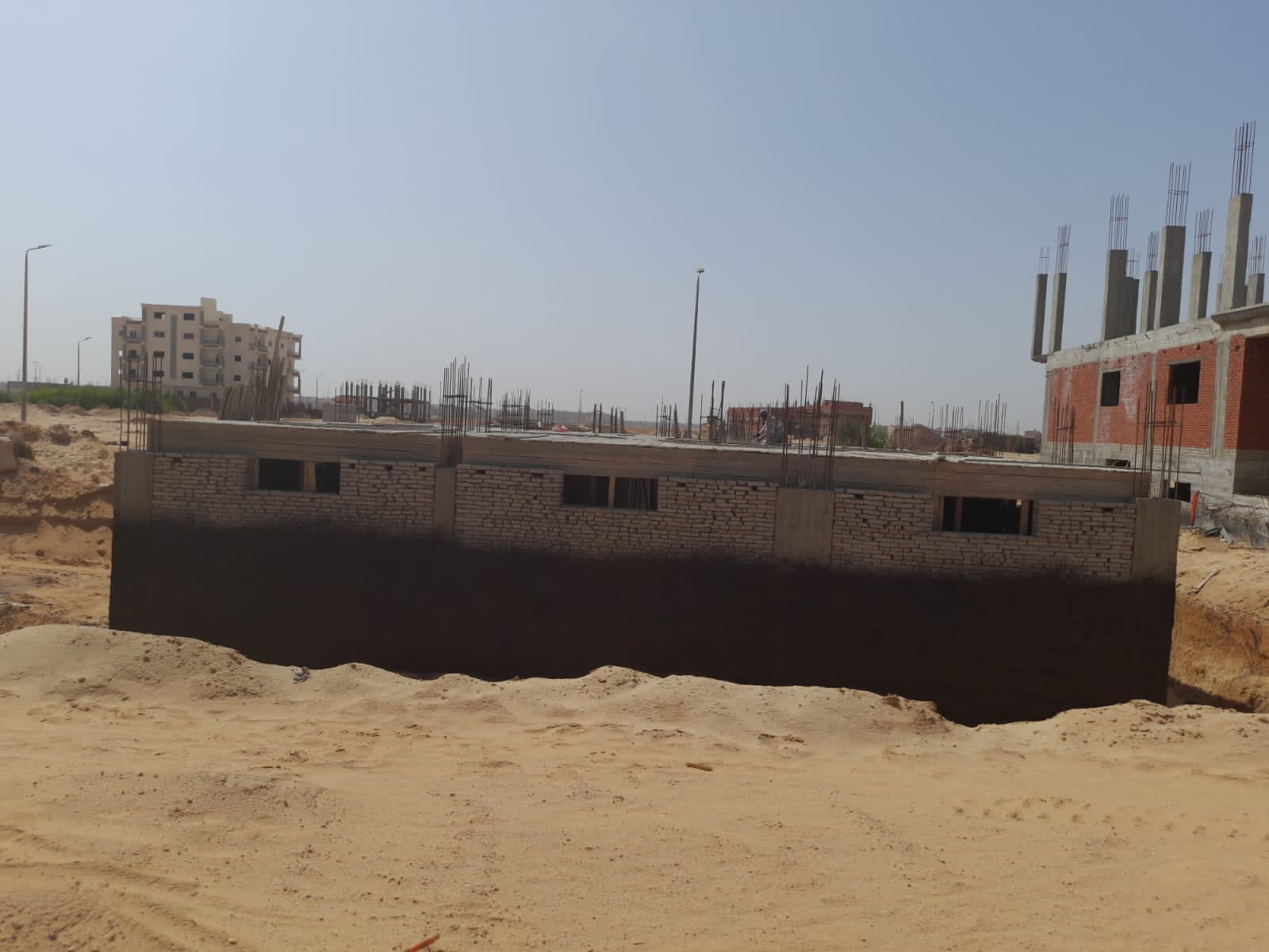 Construction stage Footings insulation