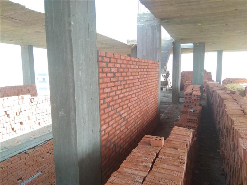 Construction stage Third floor walls