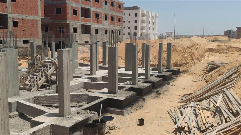 Construction stage Footings insulation