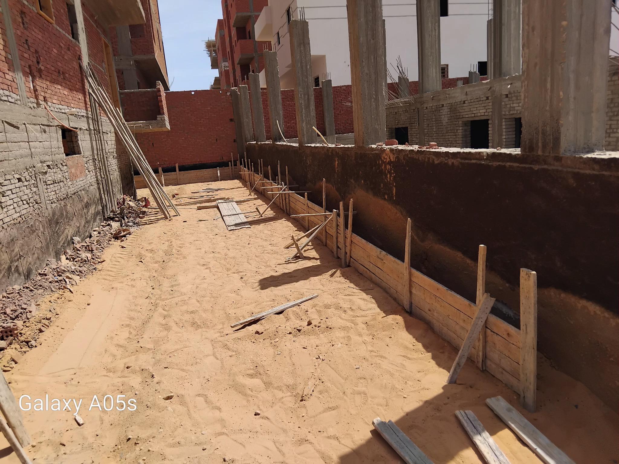Construction stage Wall Building works