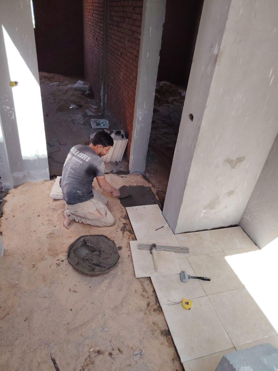 Construction stage Marble works