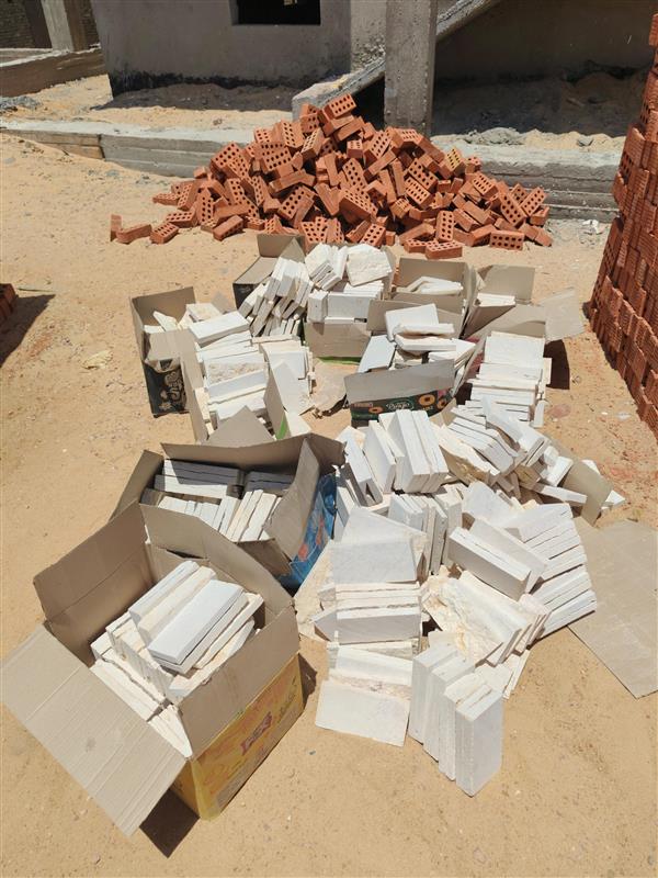 Construction stage Wall Building works