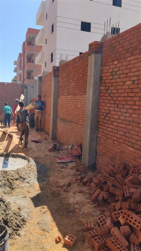 Construction stage Wall Building works