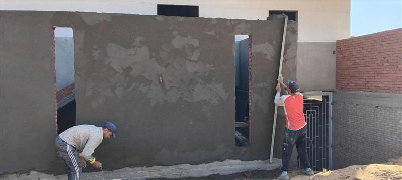 Construction stage Wall Building works