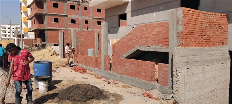 Construction stage Wall Building works