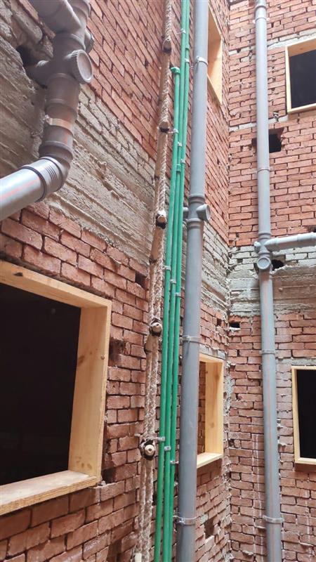 Construction stage Plumbing works
