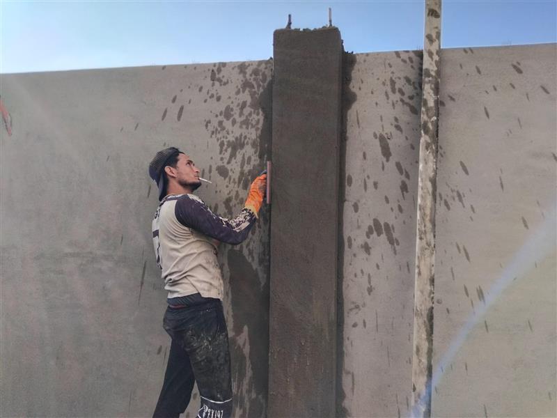 Construction stage Wall Building works