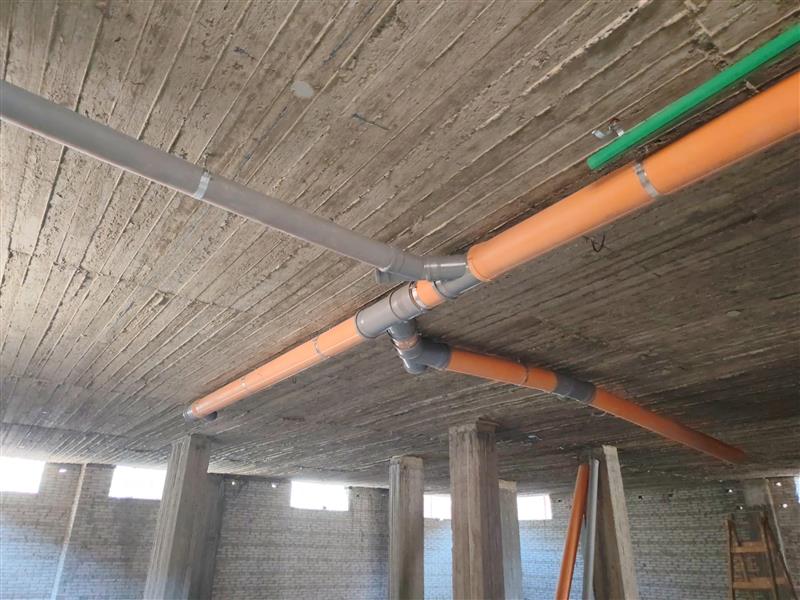 Construction stage Plumbing works