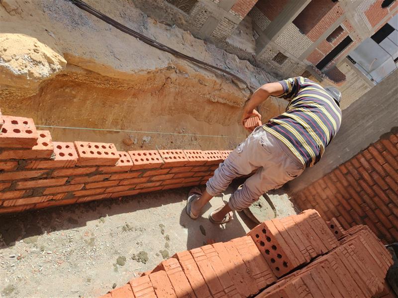 Construction stage Ground floor walls