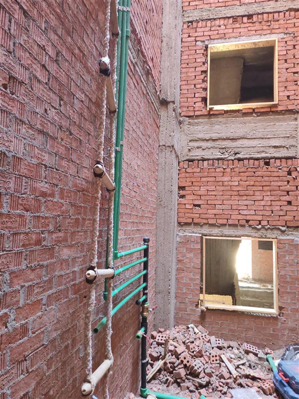 Construction stage Plumbing works