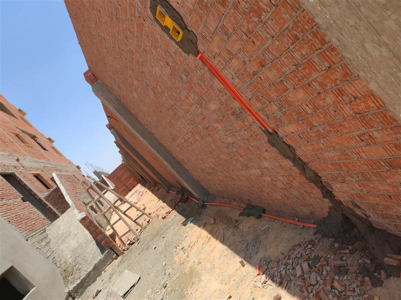 Construction stage Wall Building works