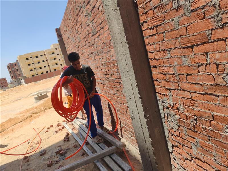 Construction stage Wall Building works