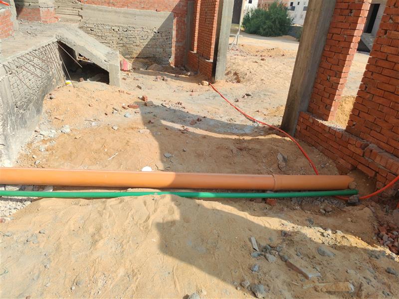 Construction stage Plumbing works