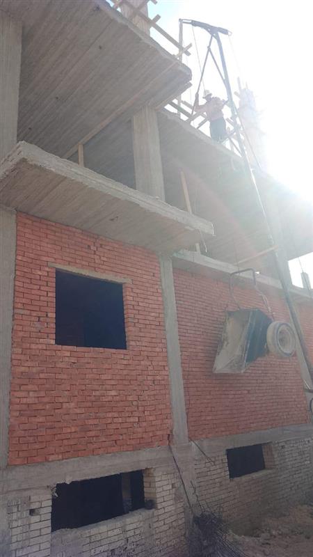 Construction stage Second floor columns