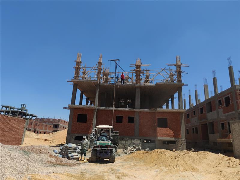 Construction stage Second floor columns