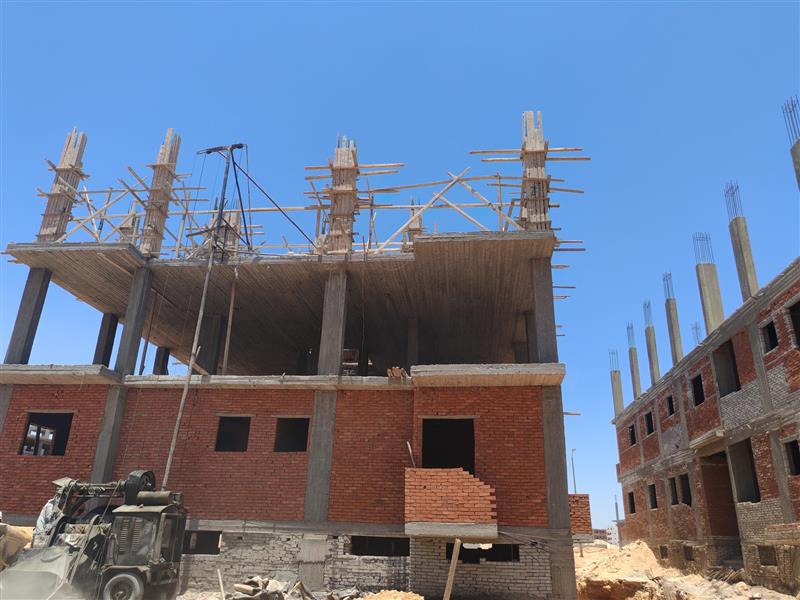 Construction stage Second floor columns