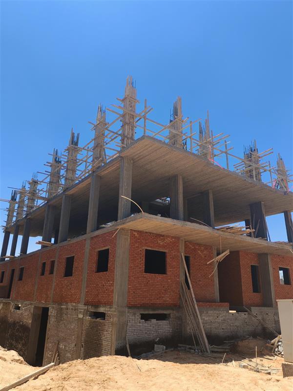 Construction stage Second floor columns