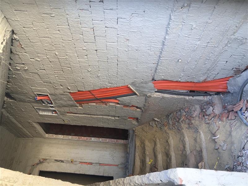 Construction stage Electrical final finishes