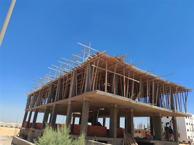 Construction stage Second floor columns