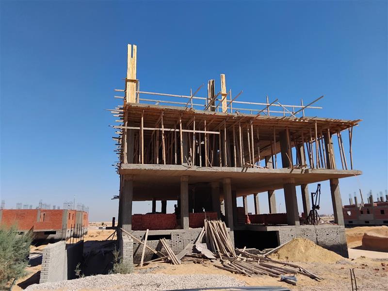 Construction stage Second floor columns