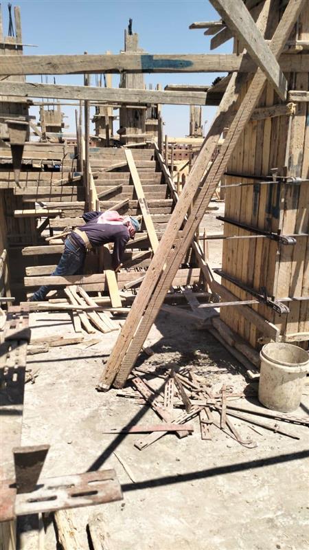 Construction stage Ground floor columns