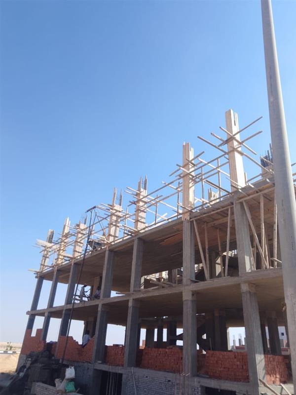 Construction stage Second floor columns