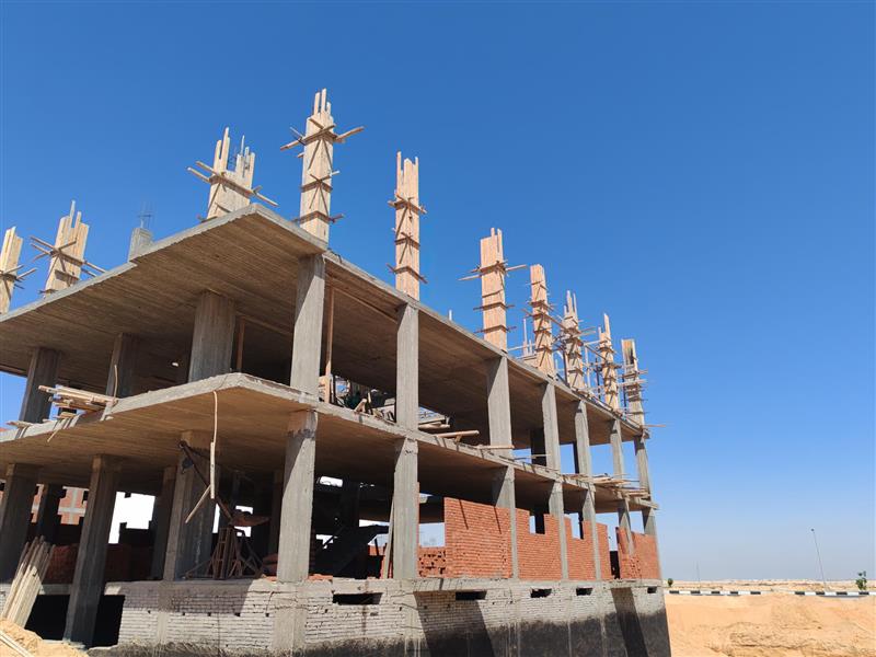 Construction stage Second floor columns