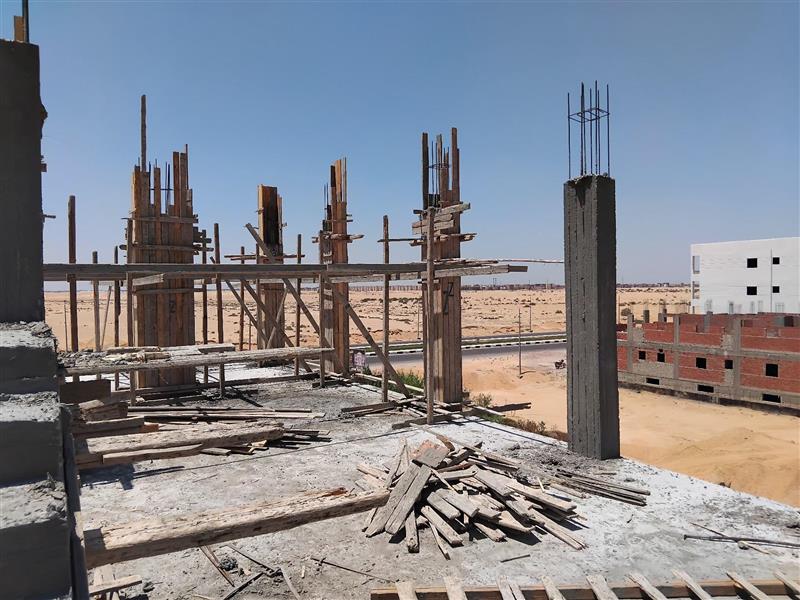 Construction stage Second floor columns