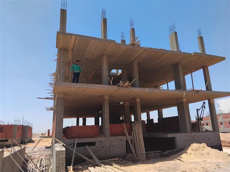 Construction stage Second floor columns