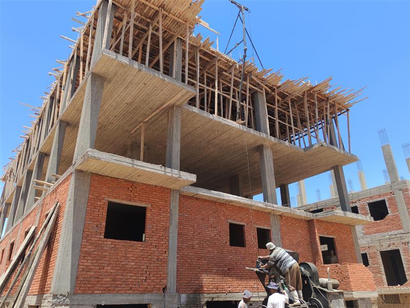 Construction stage Second floor slab