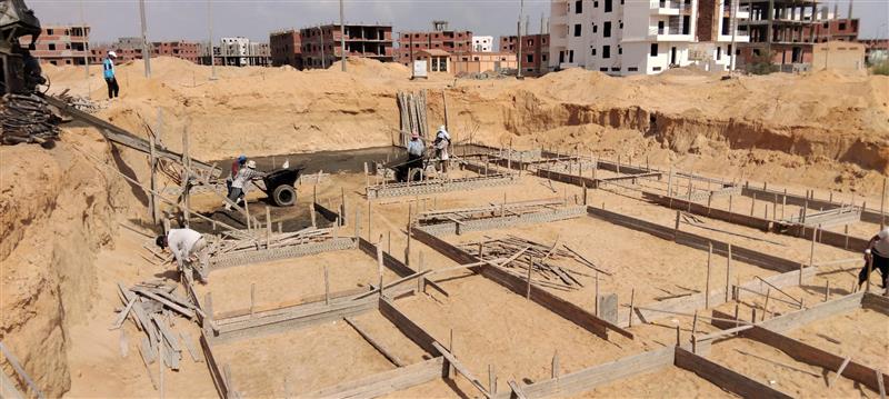 Construction stage Plain foundations