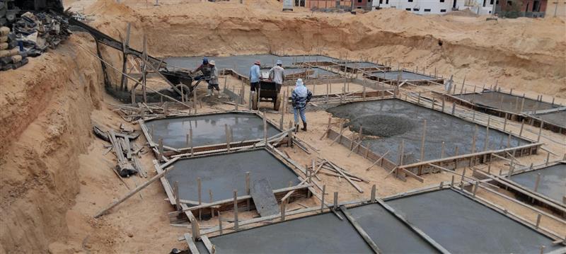 Construction stage Plain foundations