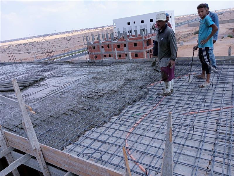 Construction stage Second floor slab