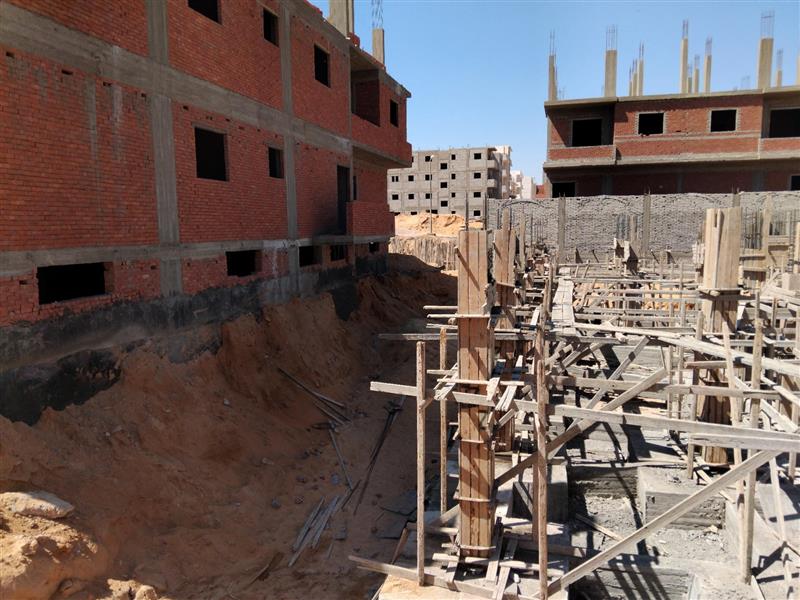 Construction stage Basement columns