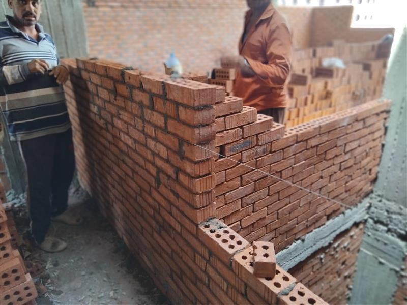 Construction stage First floor walls