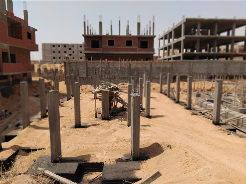 Construction stage Backfilling around foundations