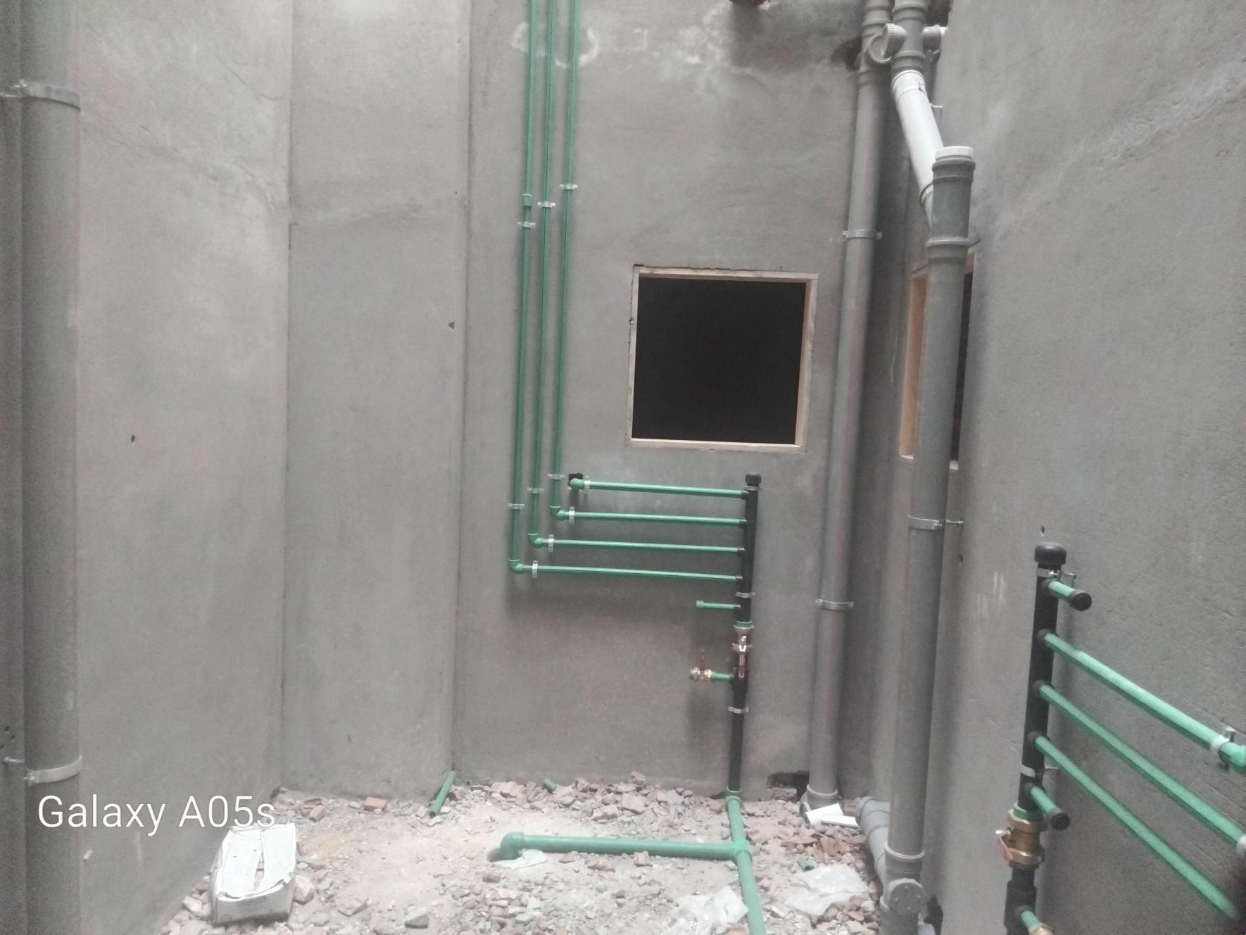 Construction stage Plumbing works