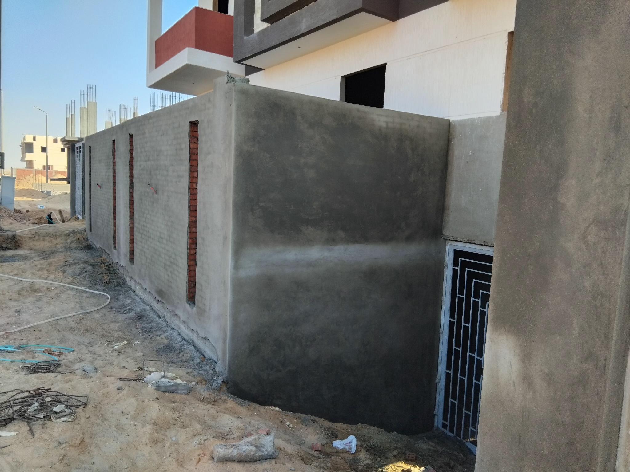 Construction stage Concrete works for the external wall