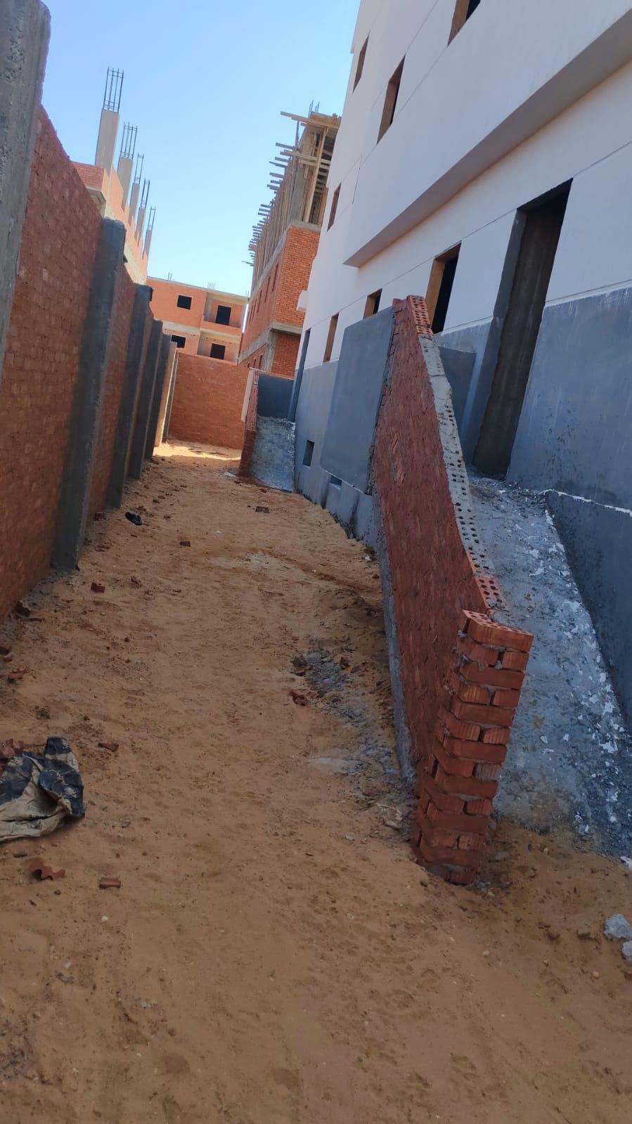 Construction stage Concrete works for the external wall