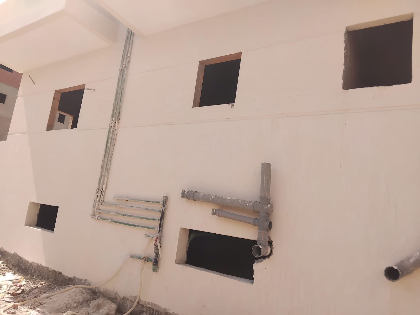 Construction stage Plumbing works