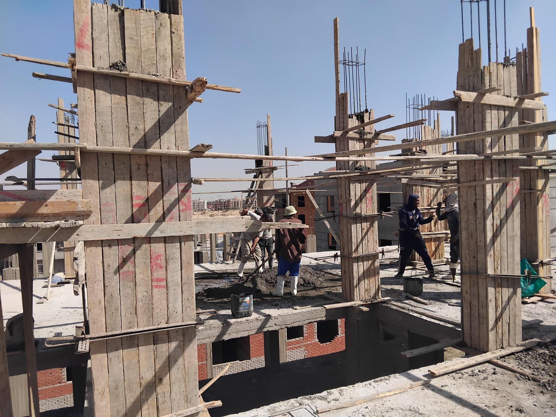 Construction stage Third floor columns