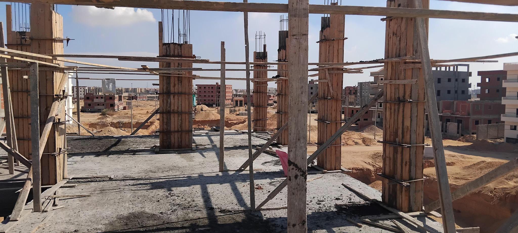 Construction stage Second floor columns
