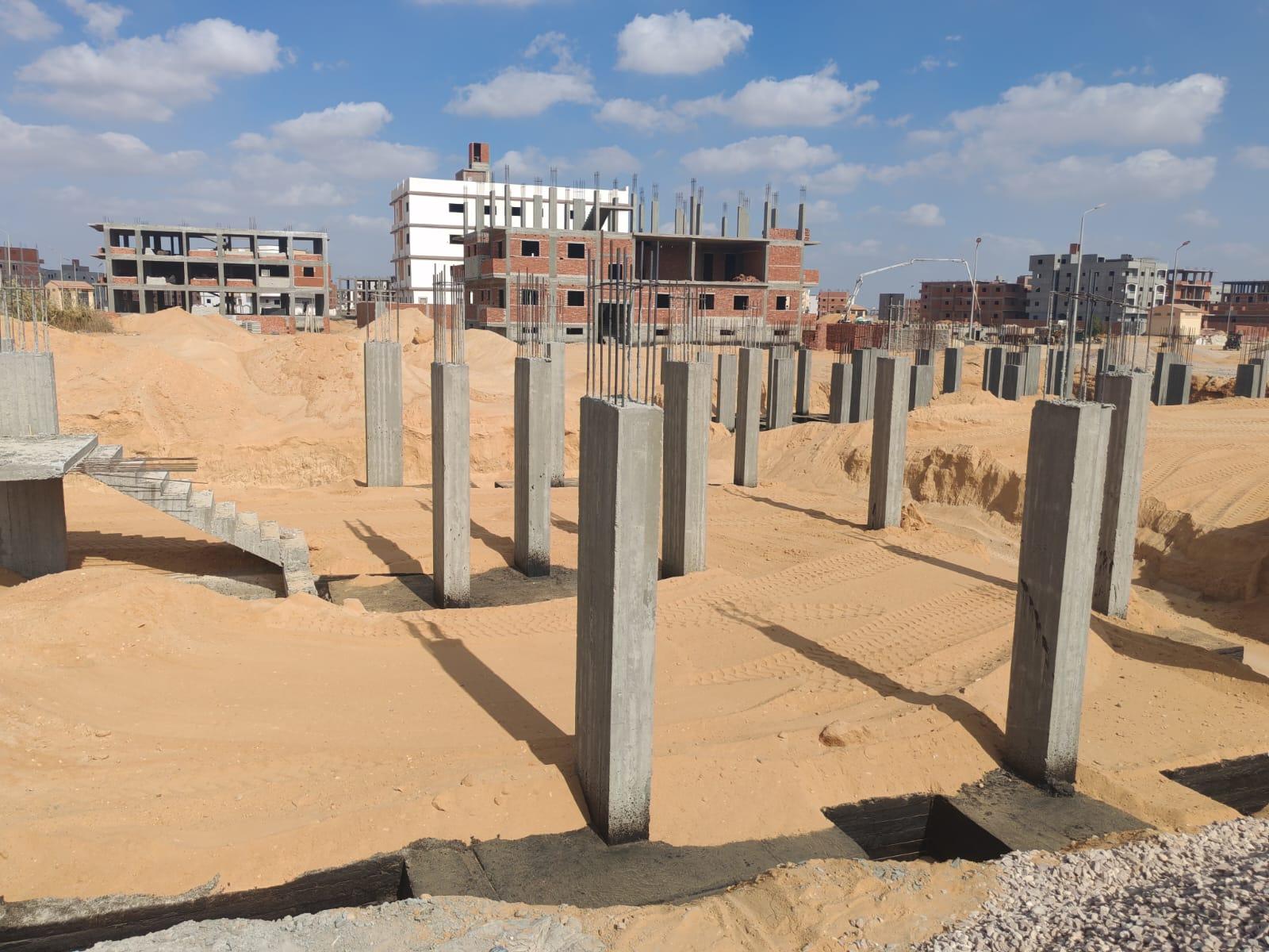 Construction stage Backfilling around foundations