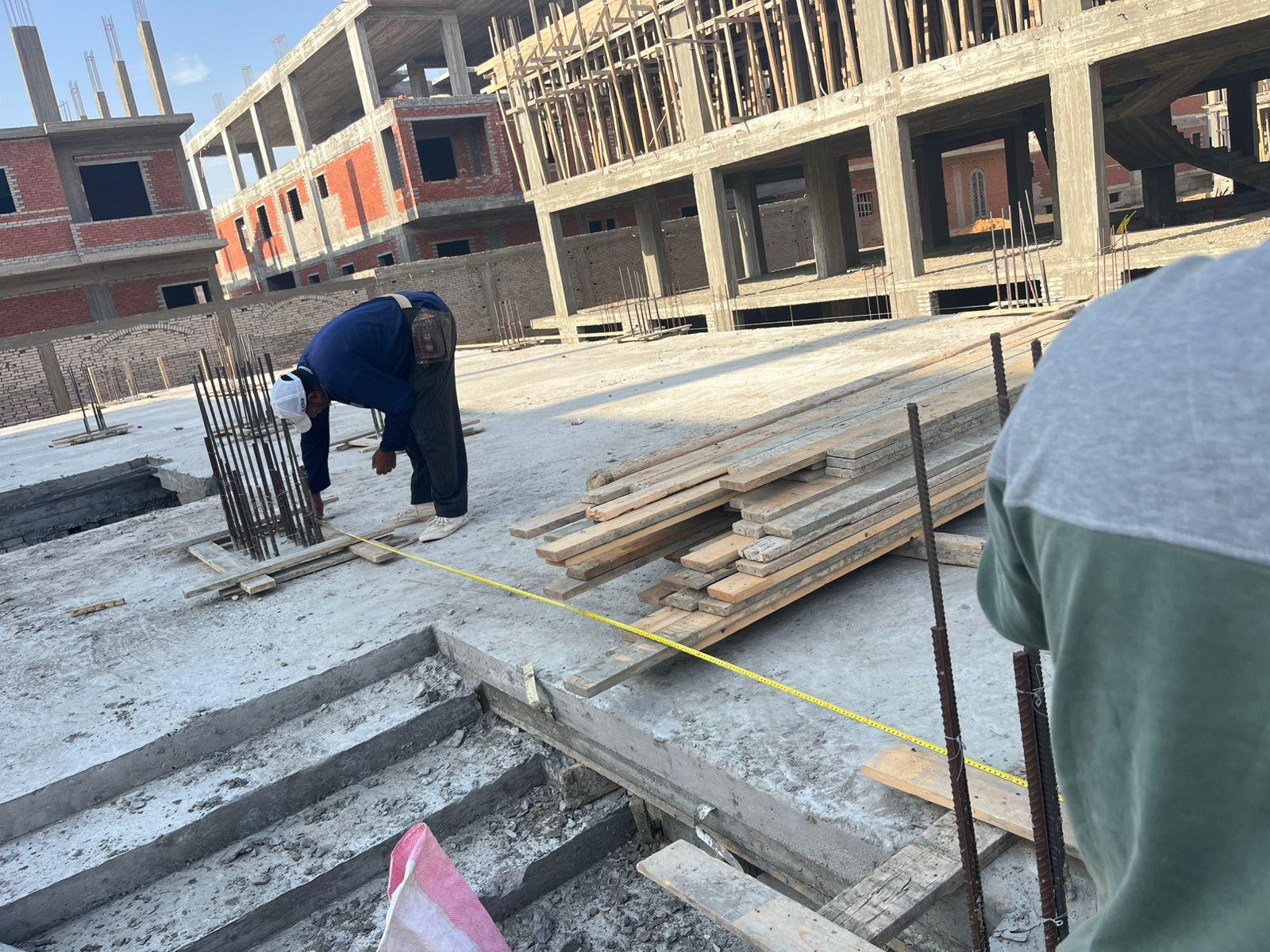Construction stage Ground floor columns