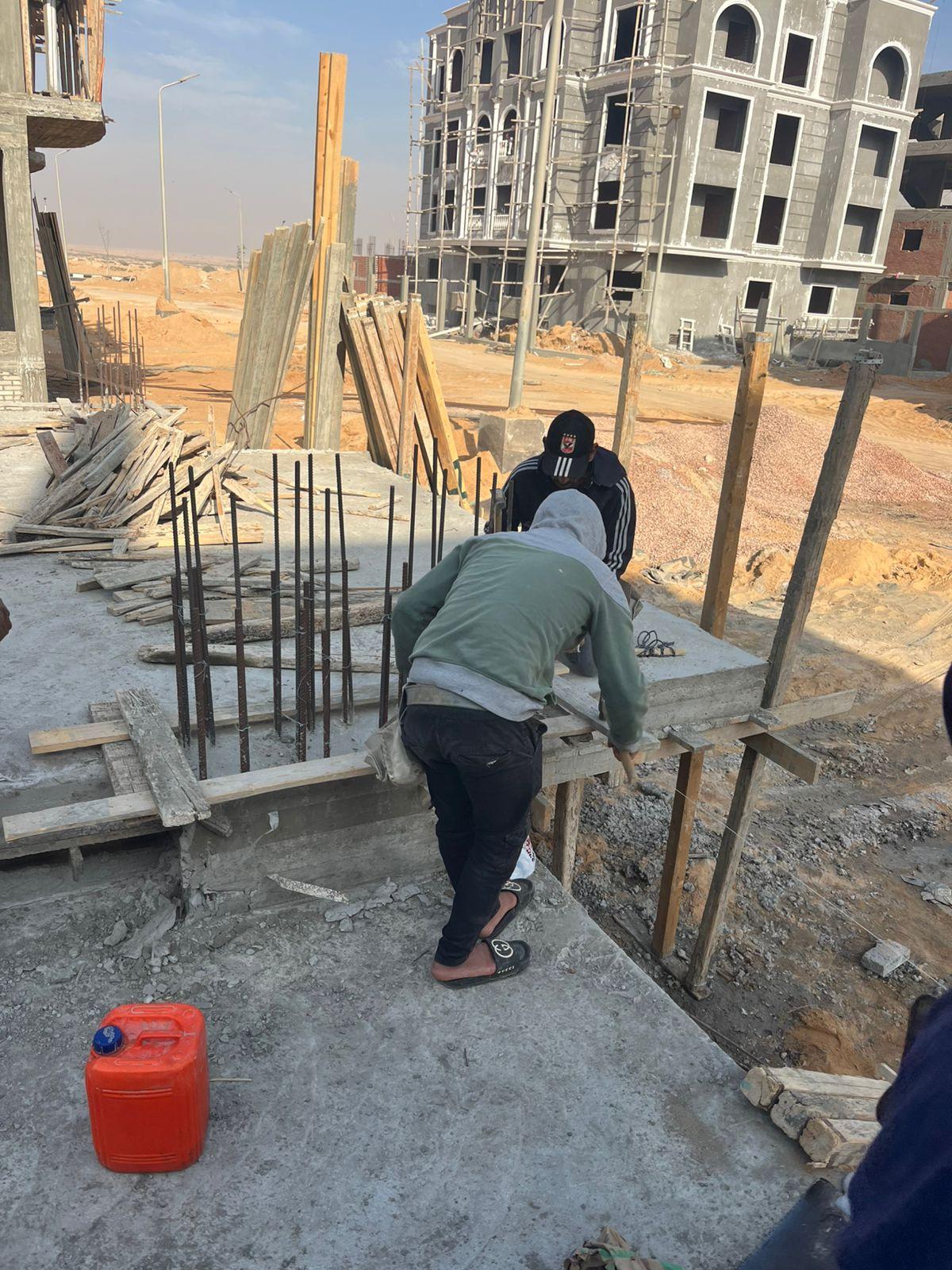 Construction stage Ground floor columns