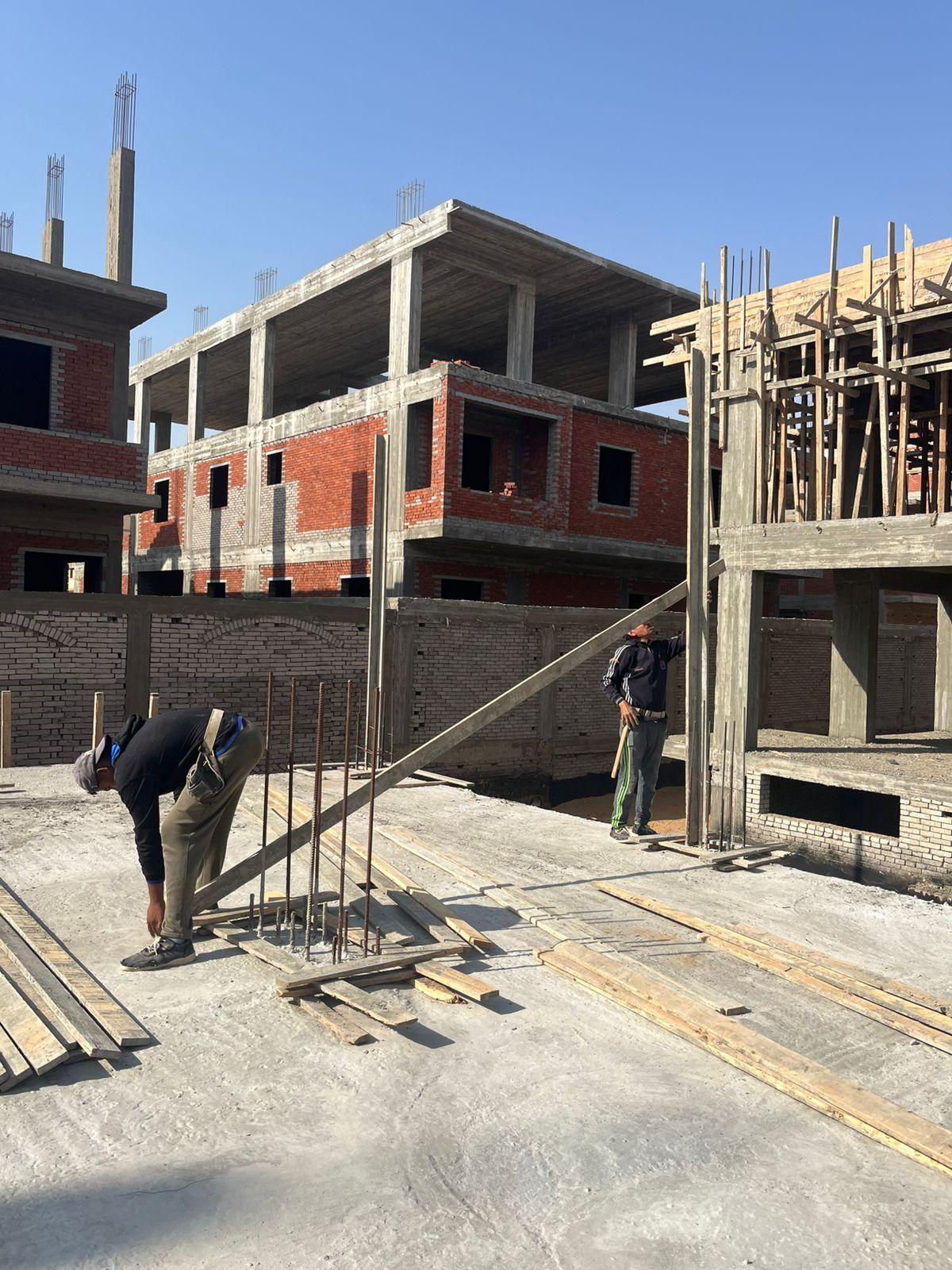 Construction stage Ground floor columns