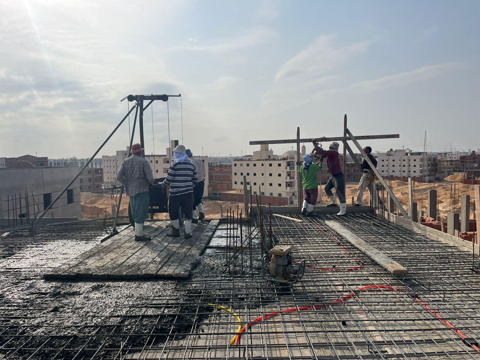 Construction stage Third floor slab