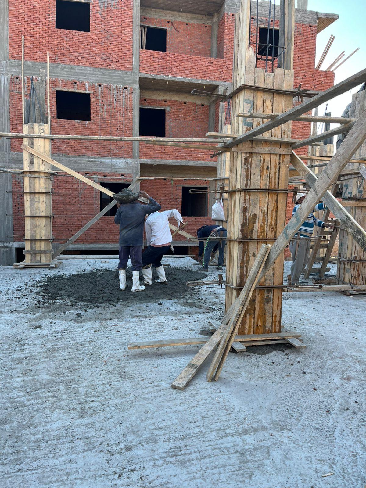 Construction stage Ground floor columns