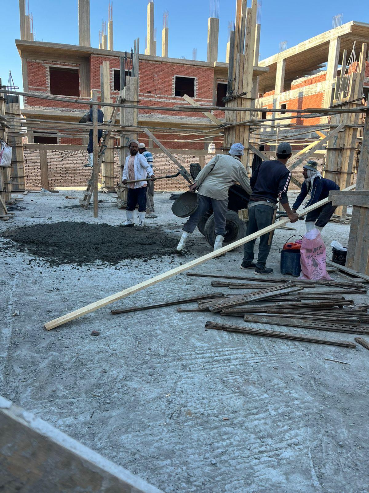 Construction stage Ground floor columns