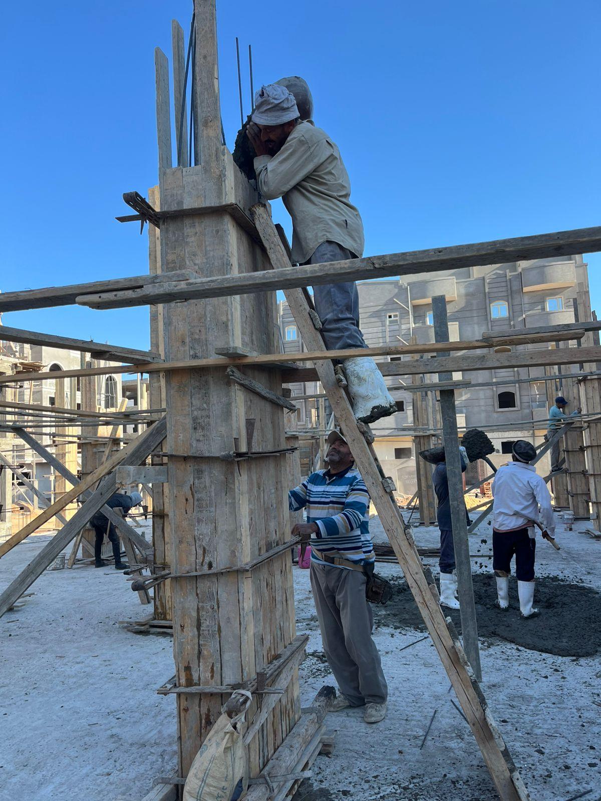 Construction stage Ground floor columns
